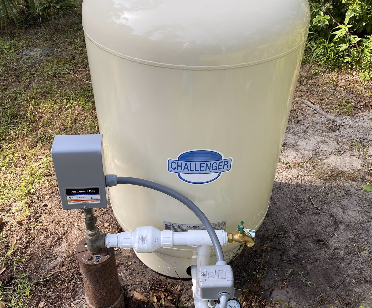 well pressure tank