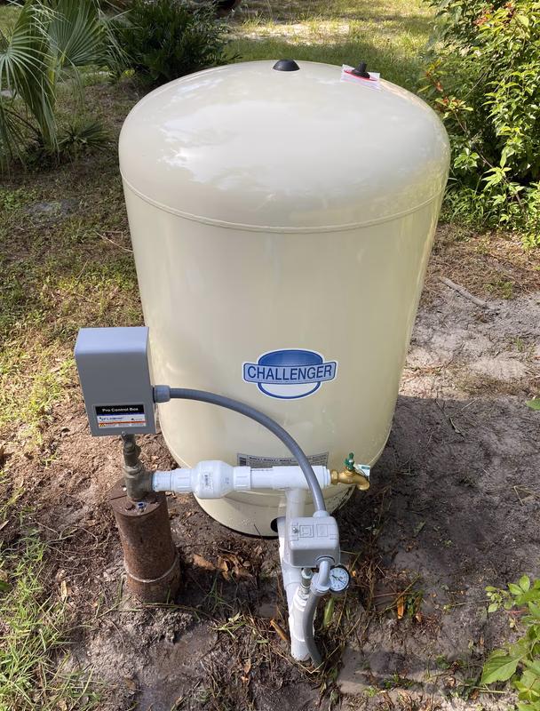 well pressure tank