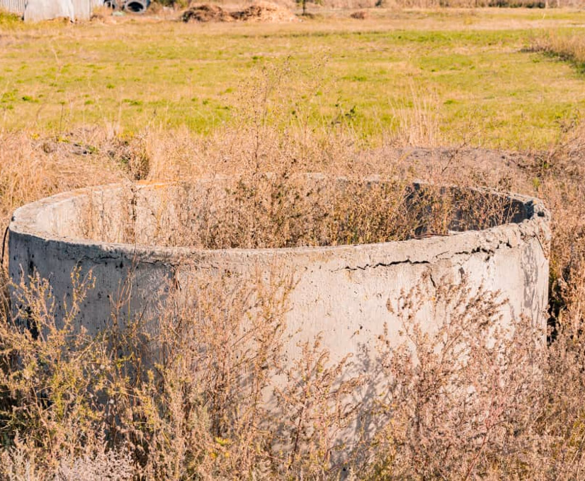 abandoned well casing